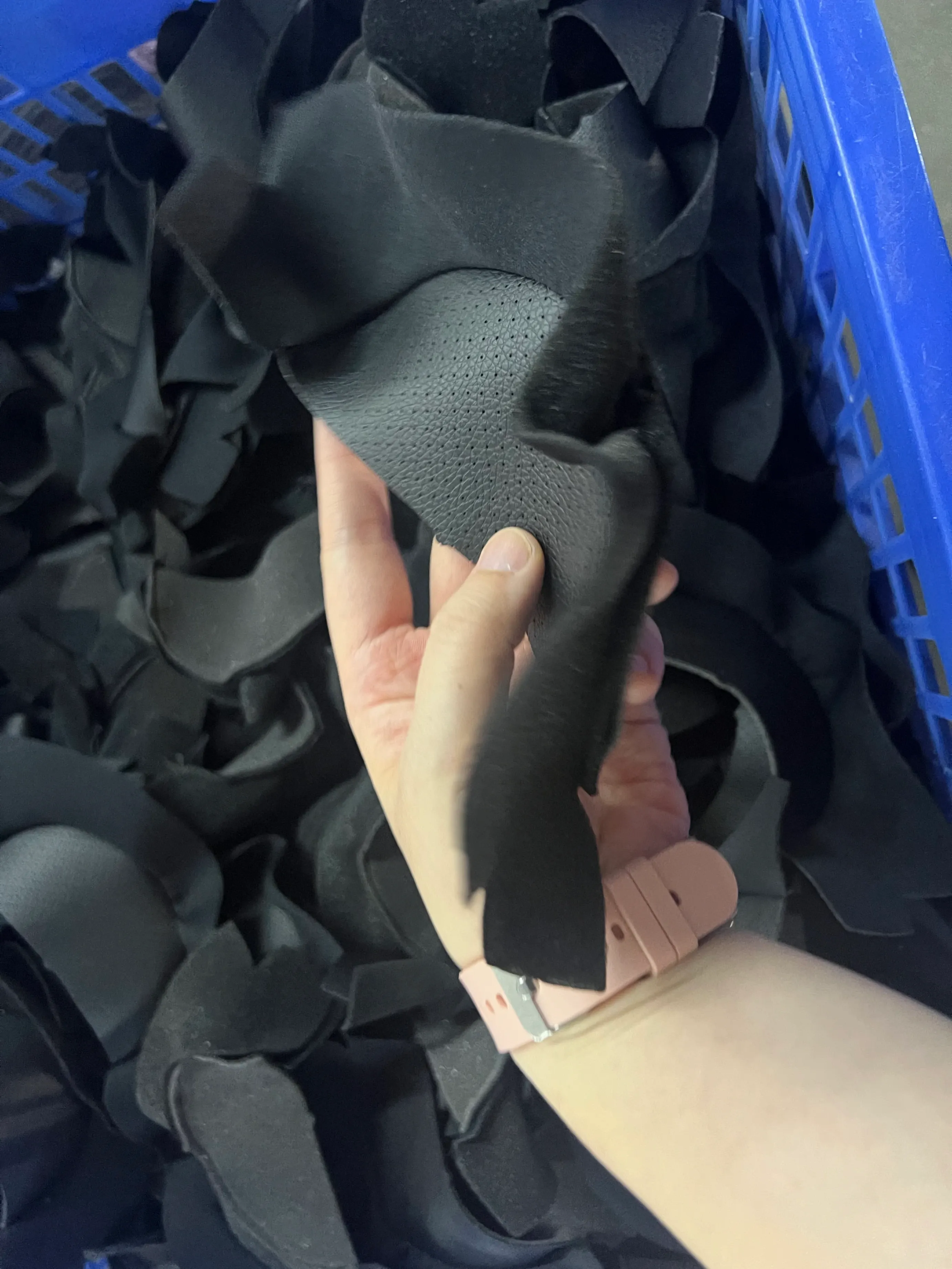 A glimpse into our in-house processing for motorcycle helmet components.