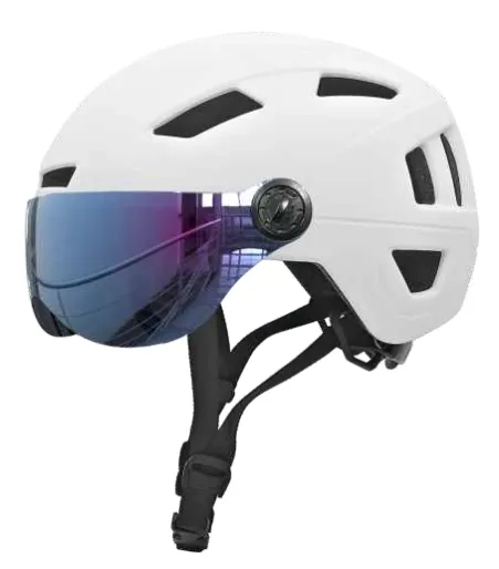 HS66 City Helmet with Magnetic Photochromic Visor | Anti-Odor Lightweight Commuter Helmet